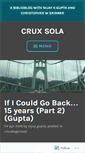 Mobile Screenshot of cruxsolablog.com