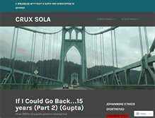 Tablet Screenshot of cruxsolablog.com